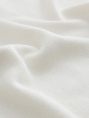 White Slim Fit N. Premium Tipped Short Sleeve Quarter Zip Knit Polo Shirt - Image 2 of 3