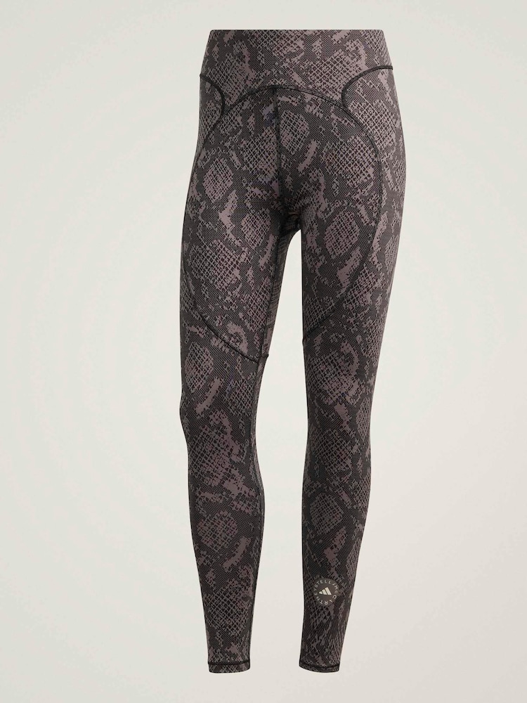 adidas Stella McCartney Grey Snake Print Leggings - Image 6 of 6