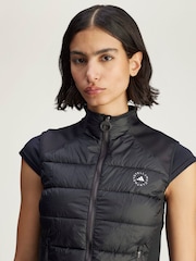adidas Stella McCartney Black Padded Gilet - Image 4 of 6