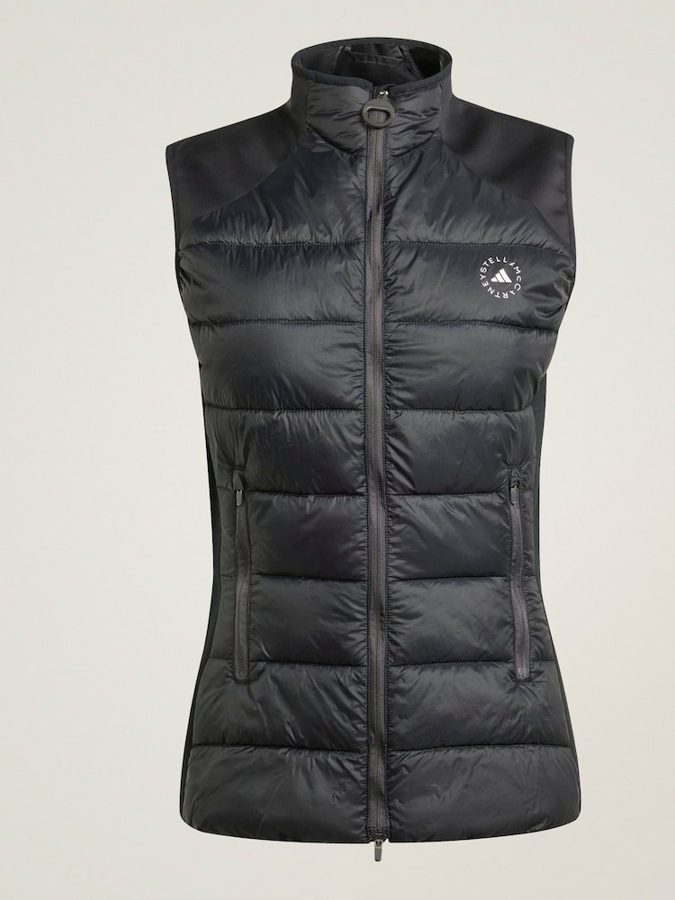 adidas Stella McCartney Black Padded Gilet - Image 6 of 6
