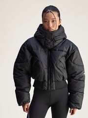 adidas Stella McCartney Black Cropped Puffer Jacket - Image 1 of 6