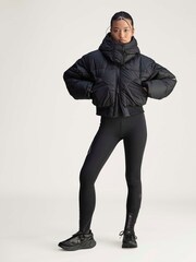 adidas Stella McCartney Black Cropped Puffer Jacket - Image 3 of 6