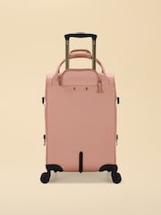 Joules Epwell Pink Cabin Four Wheel Soft Suitcase - Image 2 of 6