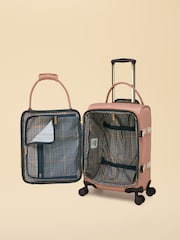Joules Epwell Pink Cabin Four Wheel Soft Suitcase - Image 3 of 6