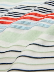 Multicolour Regular Fit Striped Short Sleeve Polo Shirt - Image 8 of 8