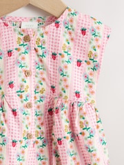 Pink Floral Bloomer Baby Romper (0mths-2yrs) - Image 5 of 9
