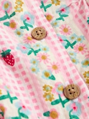 Pink Floral Bloomer Baby Romper (0mths-2yrs) - Image 7 of 9