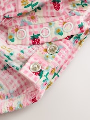 Pink Floral Bloomer Baby Romper (0mths-2yrs) - Image 9 of 9