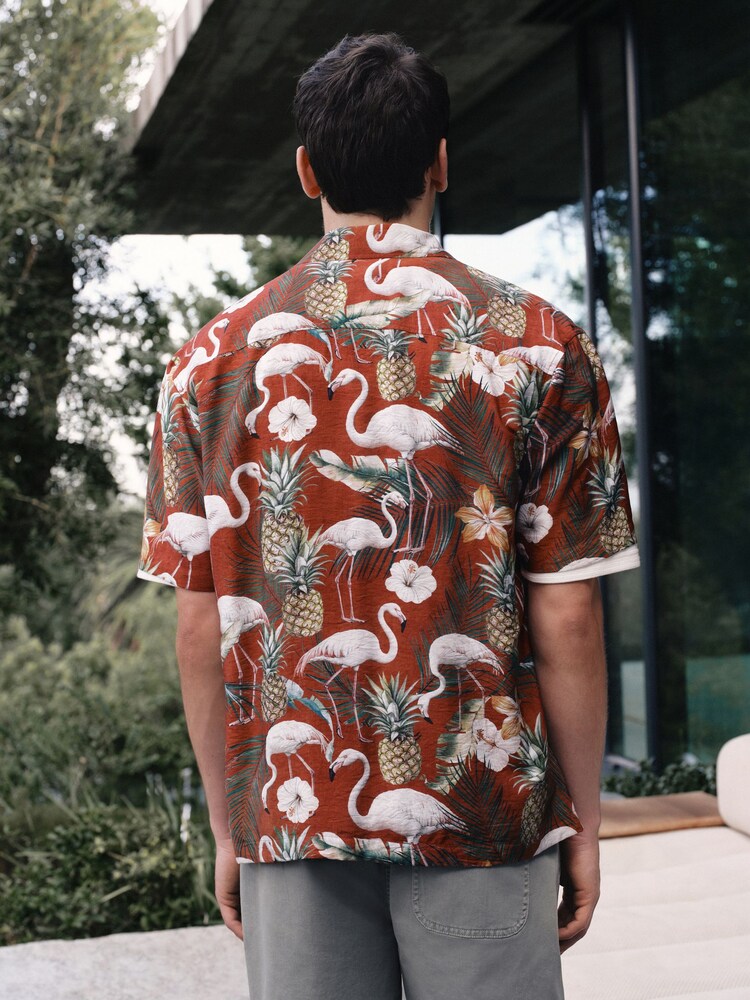 Red N. Premium Printed Short Sleeve Shirt - Image 2 of 4