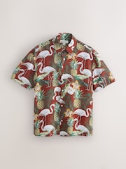 Red N. Premium Printed Short Sleeve Shirt - Image 5 of 7