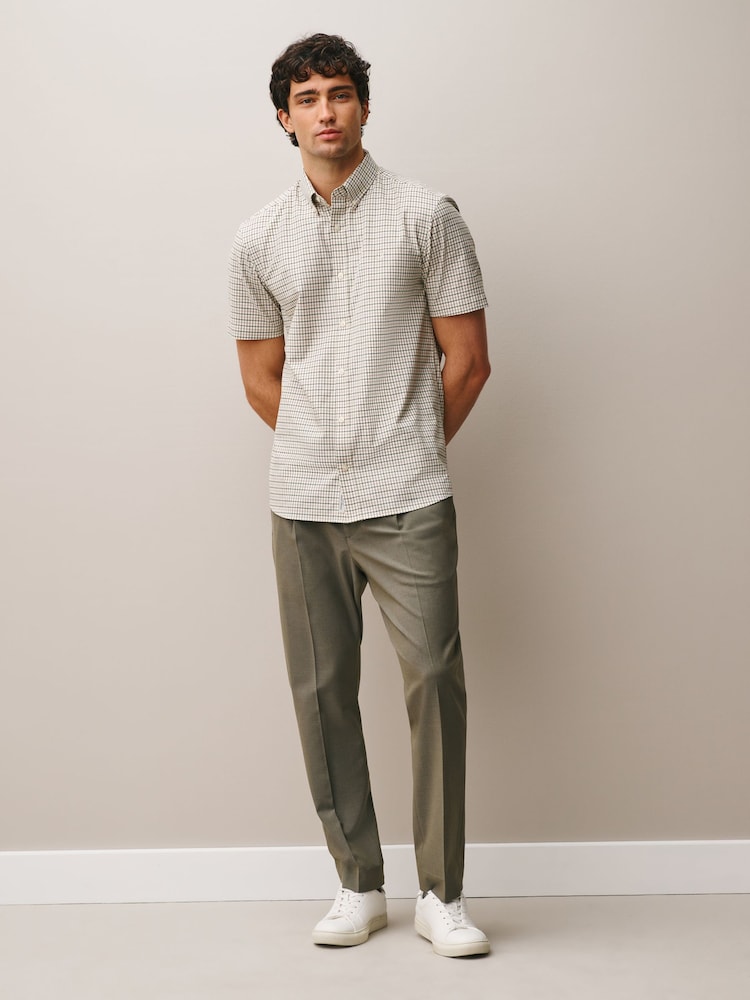 neutre - Check Trident Short Sleeve Shirt - Image 2 de 11 neutre - Check Trident Short Sleeve Shirt - Image 2 de 11