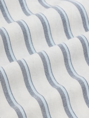 蓝色 - 条纹牛津布长袖衬衫 - 9的图像8｝