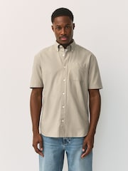 Stone Short Sleeve Lightweight Pocket Oxford  Shirt - Image 1 of 8