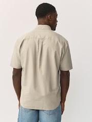 Stone Short Sleeve Lightweight Pocket Oxford  Shirt - Image 3 of 8
