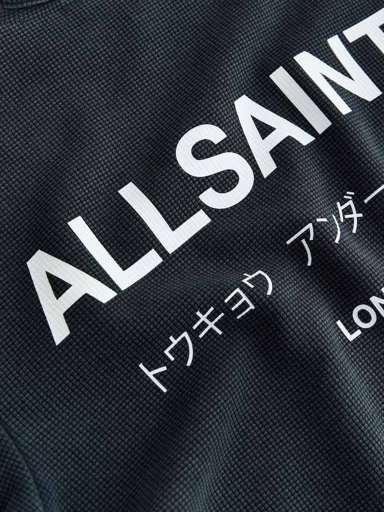 smALLSAINTS Black Oversized Waffle Underground T-Shirt - Image 9 of 9 smALLSAINTS Black Oversized Waffle Underground T-Shirt - Image 9 of 9