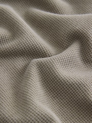 smALLSAINTS Khaki Green Oversized Waffle Underground T-Shirt - Image 8 of 10