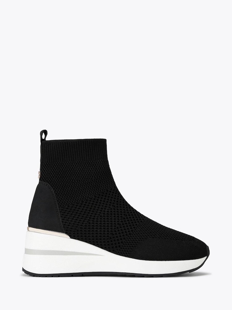 Carvela Black High Rise Sock Trainers - Image 2 of 5 Carvela Black High Rise Sock Trainers - Image 2 of 5