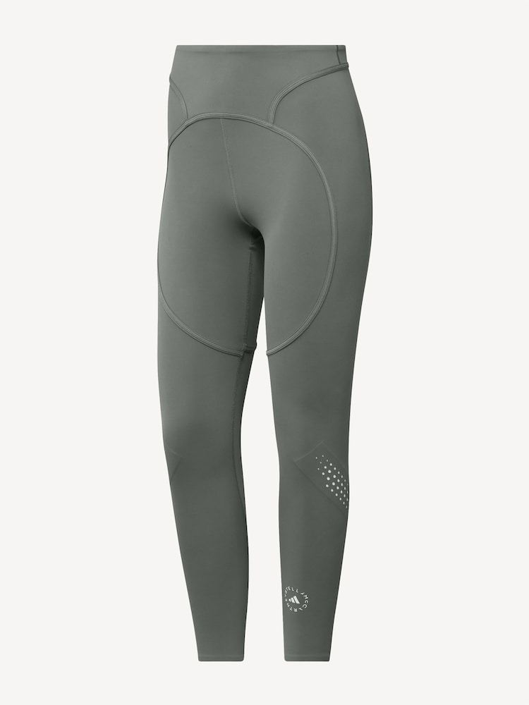 adidas Stella McCartney Green 7/8 Leggings - Image 1 of 2