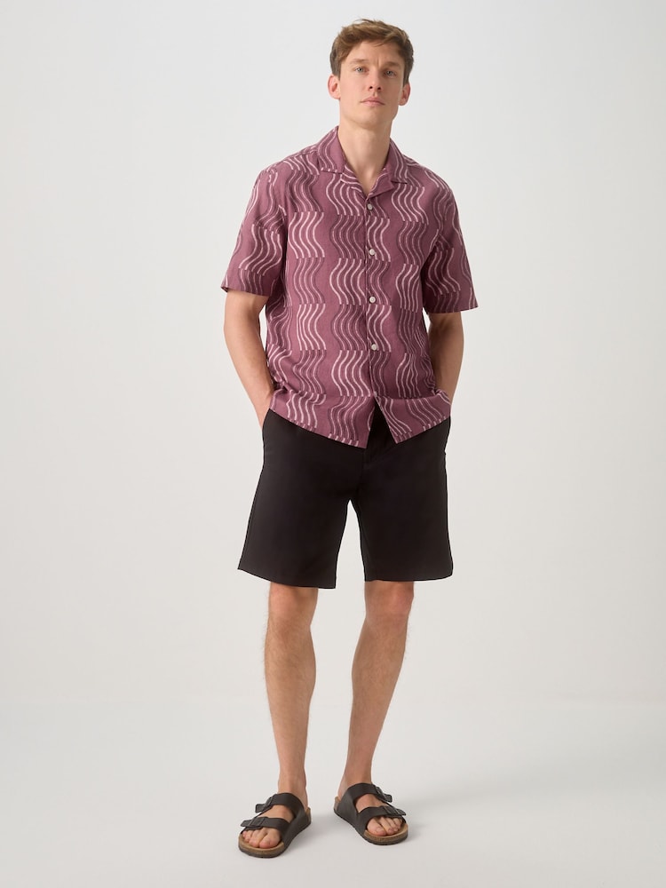 Brown Print Short Sleeve Shirt - Image 2 of 8