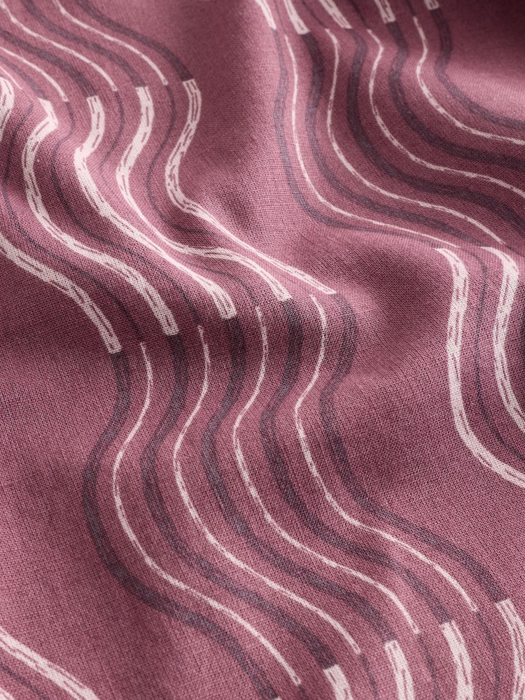 Brown Print Short Sleeve Shirt - Image 8 of 8