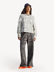 adidas Stella McCartney Cream Loose Snake Print Sweatshirt - Image 3 of 10
