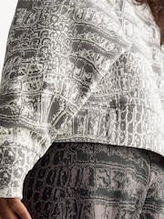 adidas Stella McCartney Cream Loose Snake Print Sweatshirt - Image 6 of 10