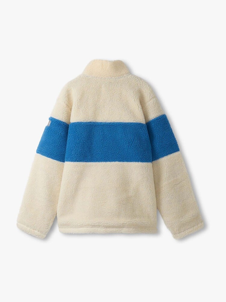 Hatley White Smoke Faux Sherpa Zip-Up Jacket - Image 3 of 3 Hatley White Smoke Faux Sherpa Zip-Up Jacket - Image 3 of 3