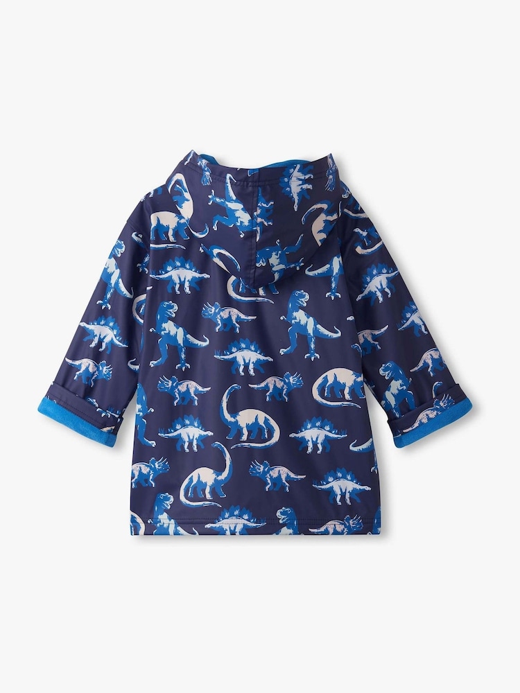 Hatley Blue Painted Dinos Colour Chaning Rain Jacket - Image 2 of 3