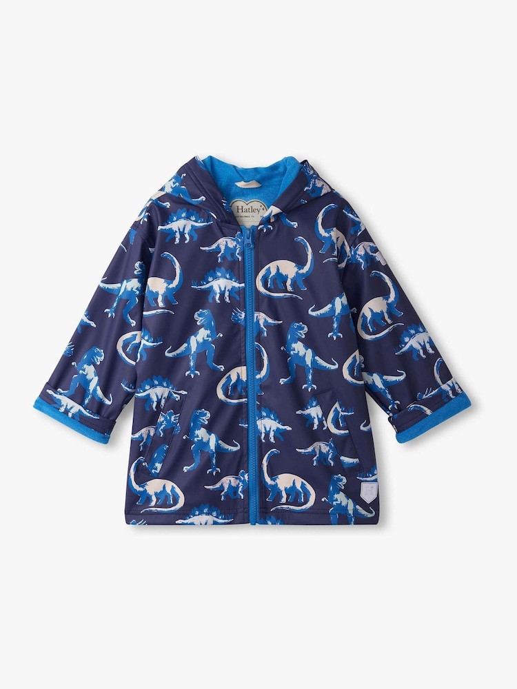 Hatley Blue Painted Dinos Colour Chaning Rain Jacket - Image 3 of 3 Hatley Blue Painted Dinos Colour Chaning Rain Jacket - Image 3 of 3