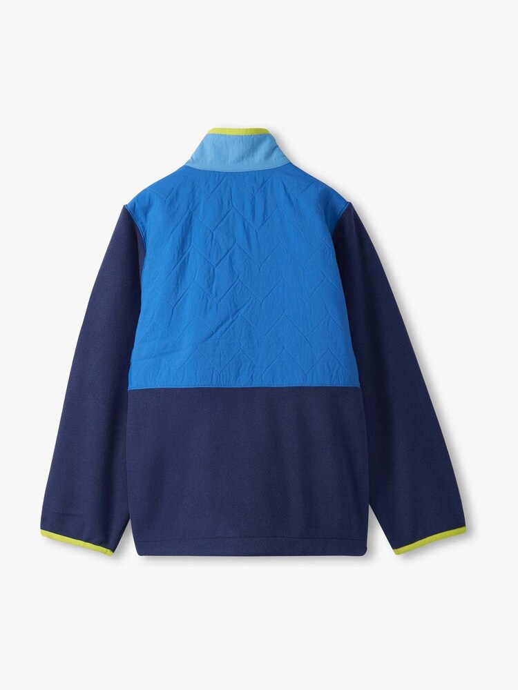 Hatley Blue Polar Fleece Blue Colour Block Jacket - Image 2 of 2 Hatley Blue Polar Fleece Blue Colour Block Jacket - Image 2 of 2