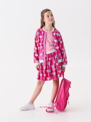 Hatley Pink Busted Hearts Sequin Bomber Jacket - Image 1 of 4