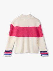 Hatley Natural Colourblock Mock Neck Jumper - Image 1 of 2
