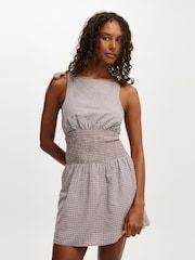 Cotton On Red Mini Lola Tie Shoulder Dress - Image 1 of 4