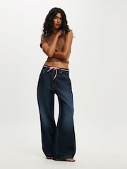 Синий - Cotton On Low Super Baggy Jeans - Image 1 of 8