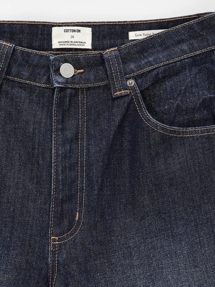 Синий - Cotton On Low Super Baggy Jeans - Image 8 of 8
