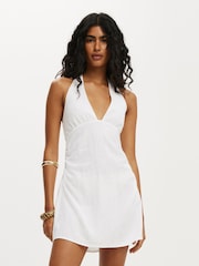 Branco - Cotton On Mini Haven Halter Neck Dress - Imagem 2 de 4