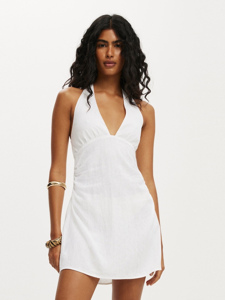 Branco - Cotton On Mini Haven Halter Neck Dress - Imagem 2 de 4