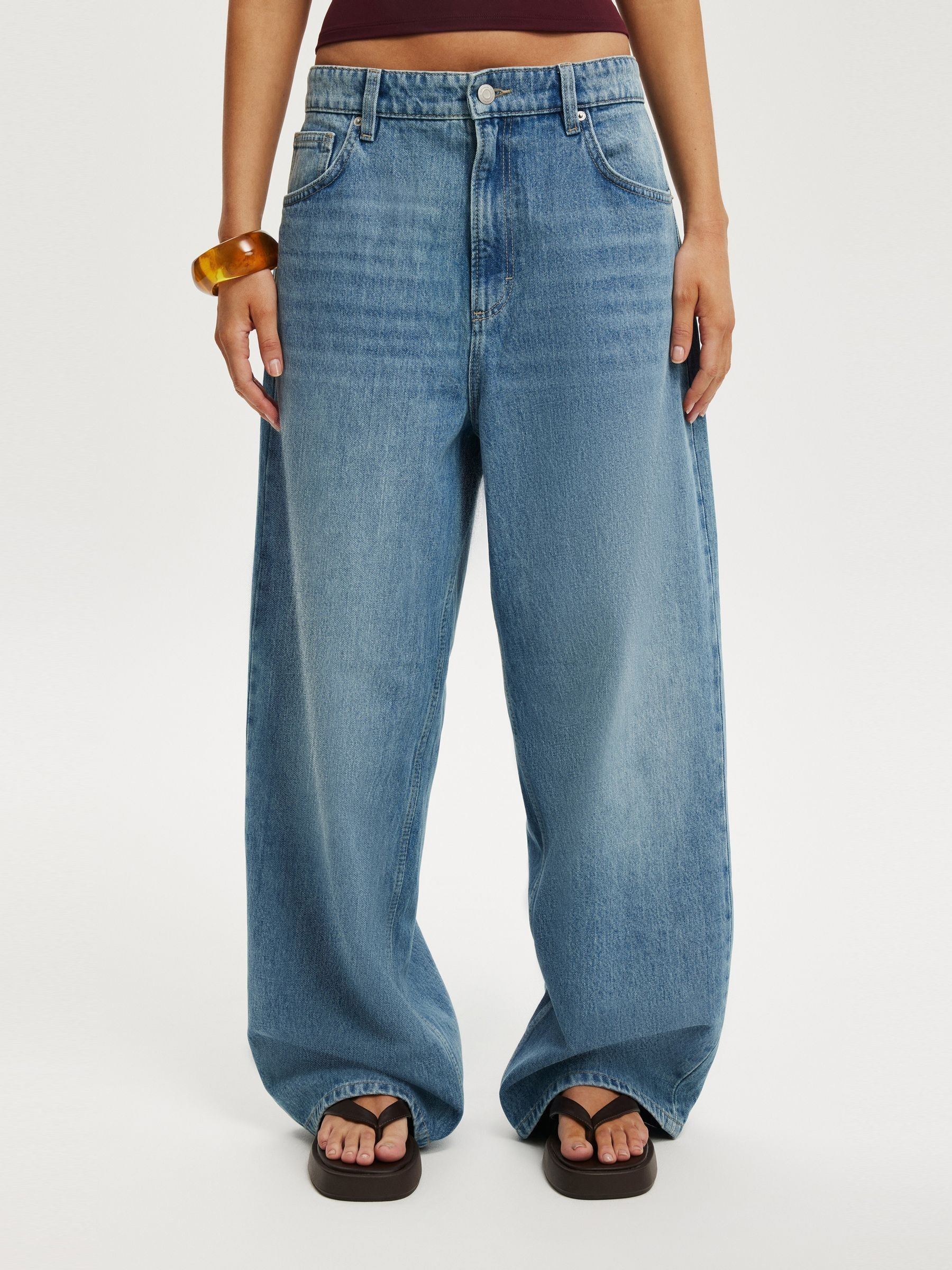 Buy Cotton On Blue Boyfriend Super Baggy Jeans from Next USA