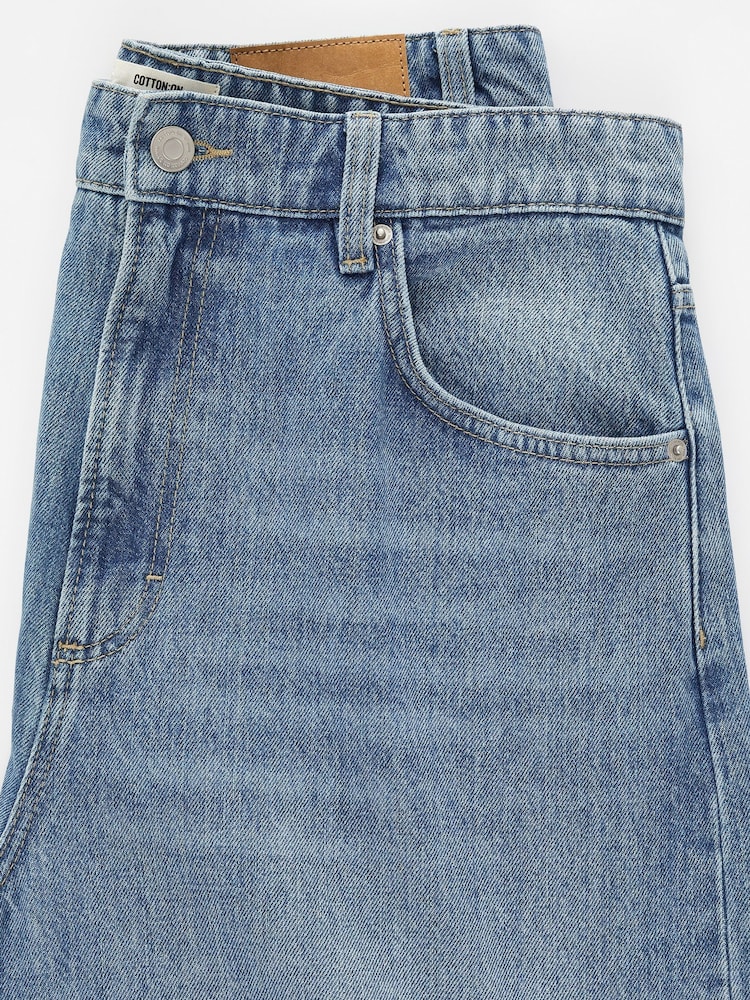 Cotton On Blue Boyfriend Super Baggy Jeans - Image 7 of 7