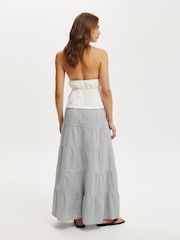 Cotton On Blue Haven Multi Tiered Maxi Skirt - Image 2 of 5