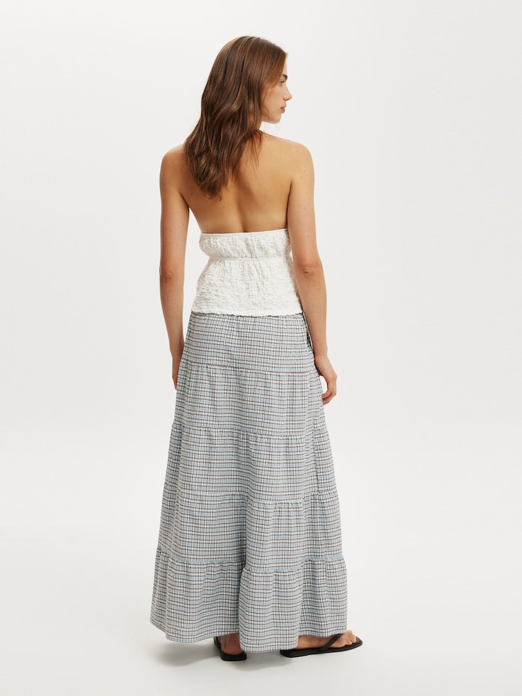 Cotton On Blue Haven Multi Tiered Maxi Skirt - Image 2 of 5