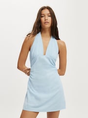 Azul - Cotton On Mini Haven Halter Neck Dress - Imagem 1 de 4