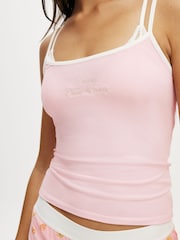 Cotton On Pink Dreamy Soft Lounge Pyjamas Top - Image 3 of 4