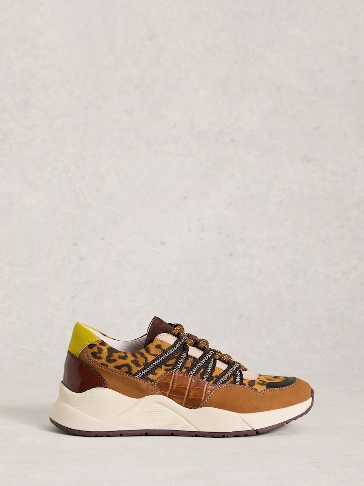 White Stuff Brown Kazzy Runner Trainers - Image 1 of 4 White Stuff Brown Kazzy Runner Trainers - Image 1 of 4