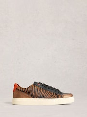 White Stuff Brown Tori Leather Trainers - Image 1 of 4