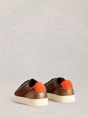 White Stuff Brown Tori Leather Trainers - Image 3 of 4