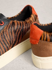 White Stuff Brown Tori Leather Trainers - Image 4 of 4