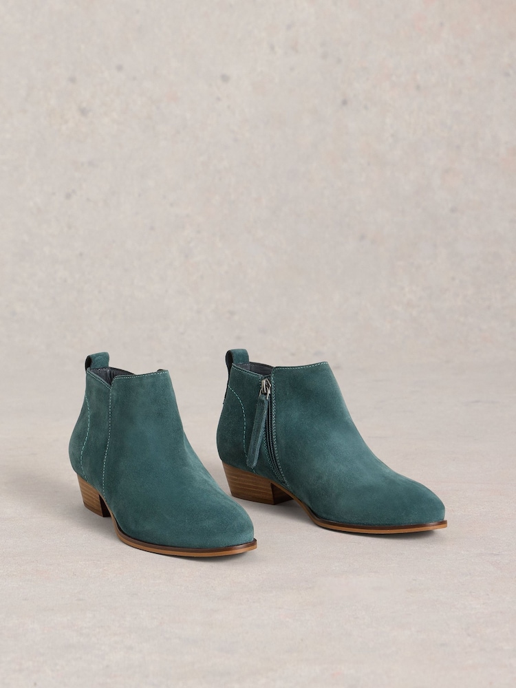 White Stuff Green Willow Suede Ankle Boots - Image 2 of 4 White Stuff Green Willow Suede Ankle Boots - Image 2 of 4