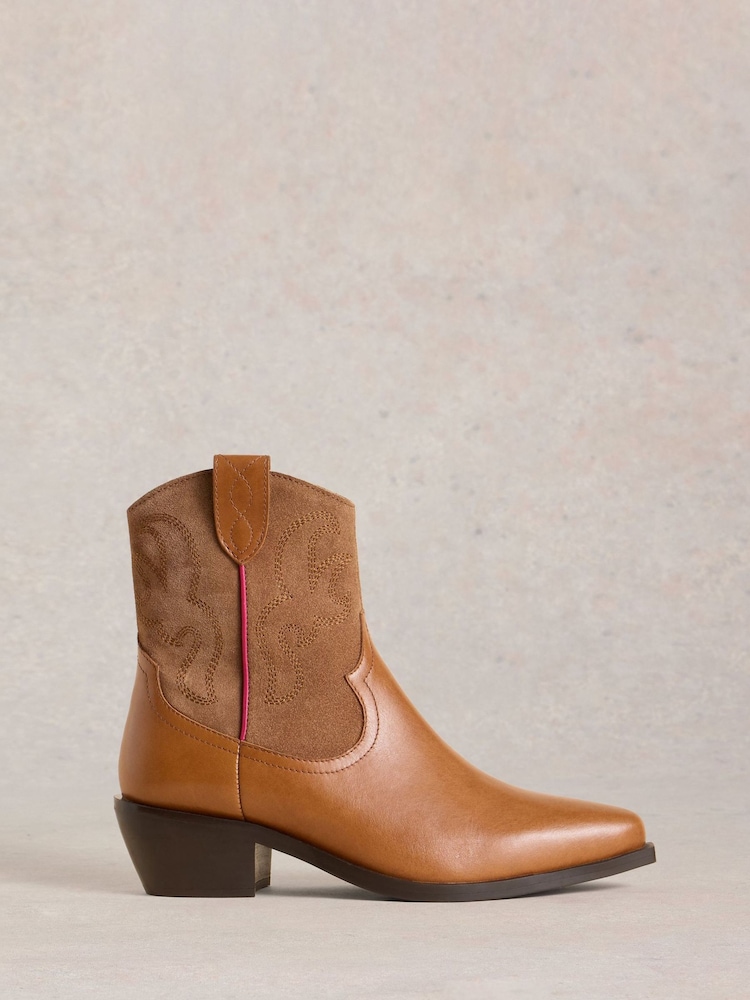White Stuff Brown Beau Western Boots - Image 1 of 4 White Stuff Brown Beau Western Boots - Image 1 of 4