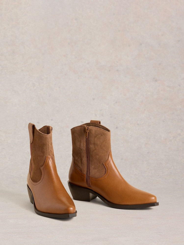 White Stuff Brown Beau Western Boots - Image 2 of 4 White Stuff Brown Beau Western Boots - Image 2 of 4